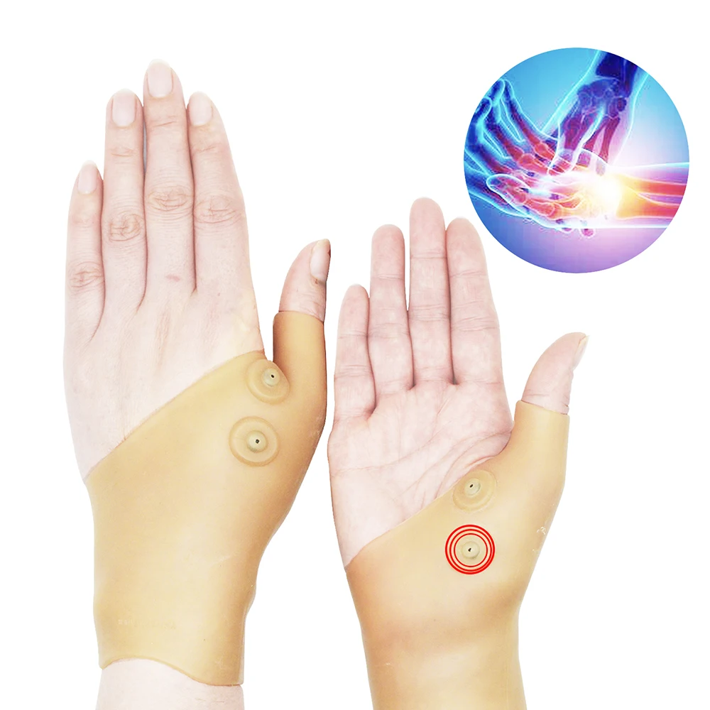 2 шт. перчатки для магнитотерапии запястья с поддержкой большого пальца