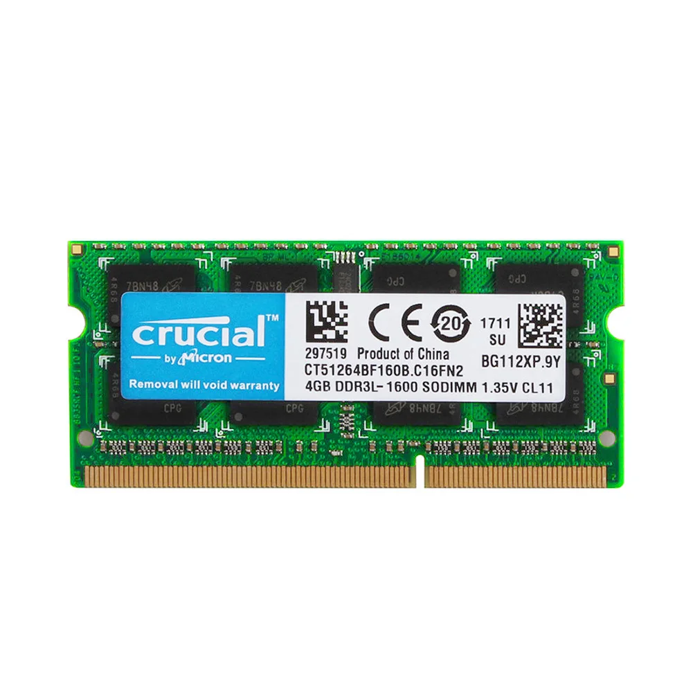 204Pin 4 Гб 1600 МГц память ноутбука PC3L 12800S 2RX8 DDR3L RAM SO DIMM|Оперативная память| |