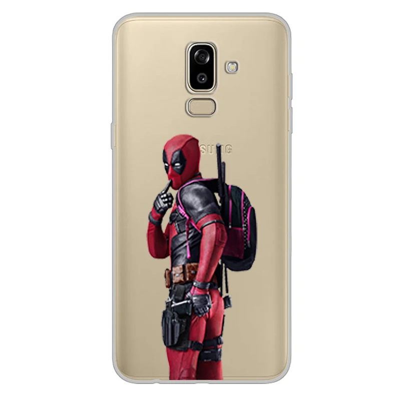 ciciber Phone Case for Samsung Galaxy J5 J6 J7 J8 Soft Cover J4 J3 J2 J1 Prime Core Plus 2016 2017 2018 Deadpool |