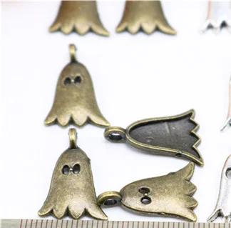 Jewelry finding &amp components diy make up accessory Ghost small pendant Tibetan silver jewelry for Halloween 5128 | Украшения и
