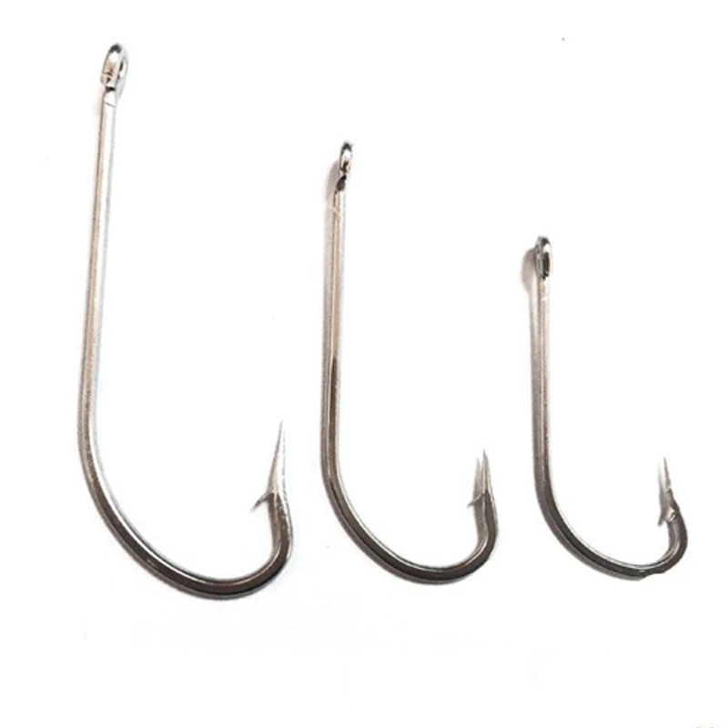5pieces/lot bass fishhooks carp fishing hooks barbed hook steel size 3/0 to 10/0 | Спорт и развлечения