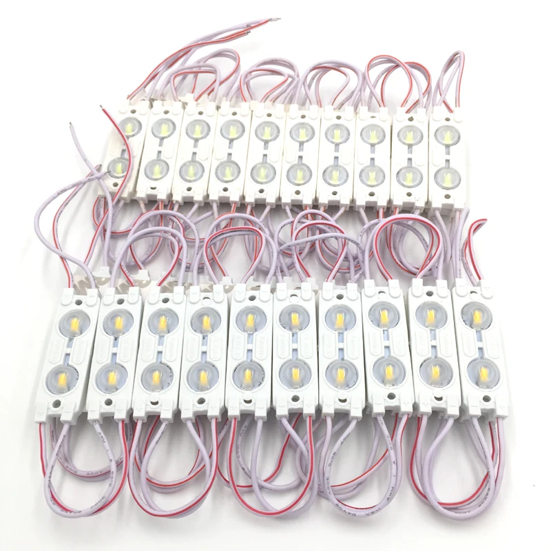 20 шт. DC 12 В 5630 SMD 2 впрыскиваемый светодиодный модуль белый/теплый