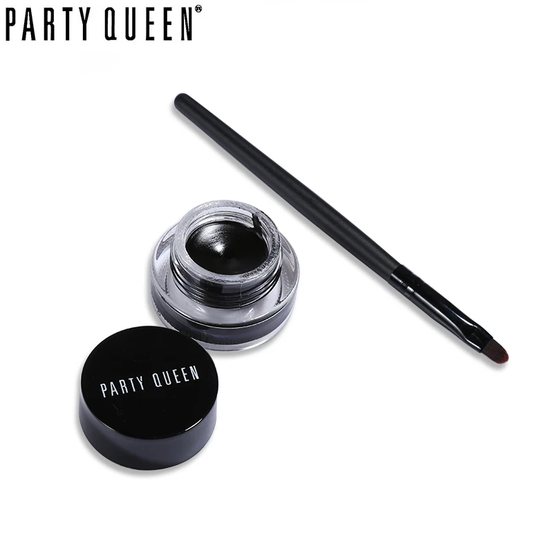 Брендовая матовая подводка для глаз Party Queen гелевая водостойкая черная