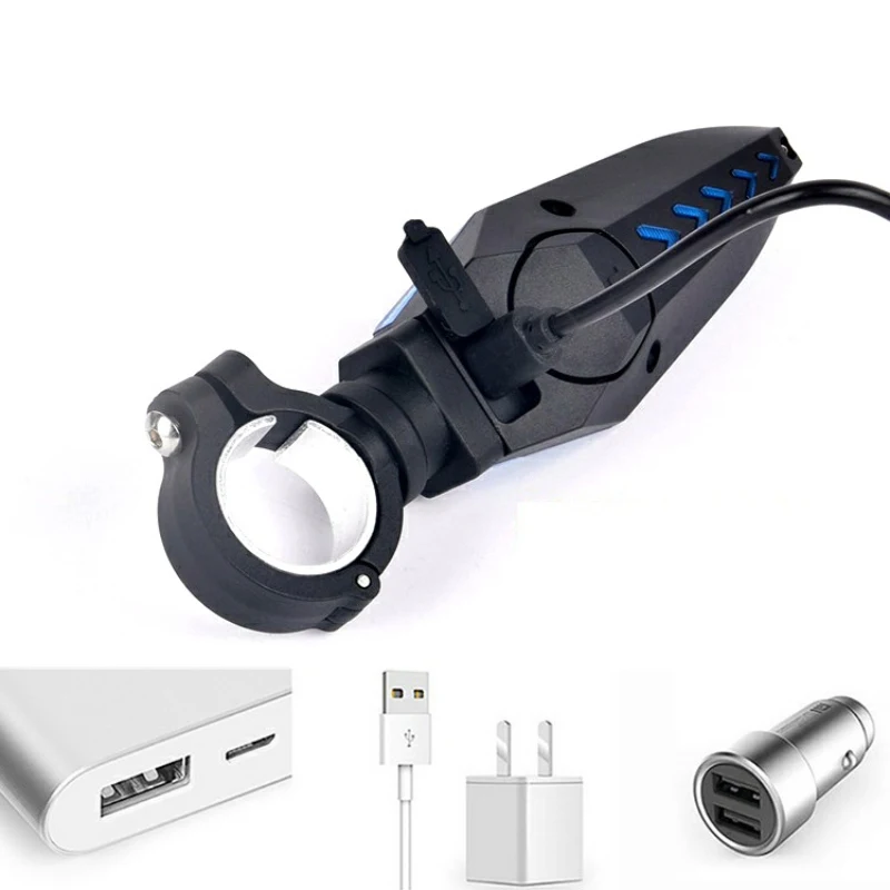 LED Highlight Speaker Pair Safety Waterproof Warning Light Alarm Accessories Bicycle Lamp Grip | Спорт и развлечения