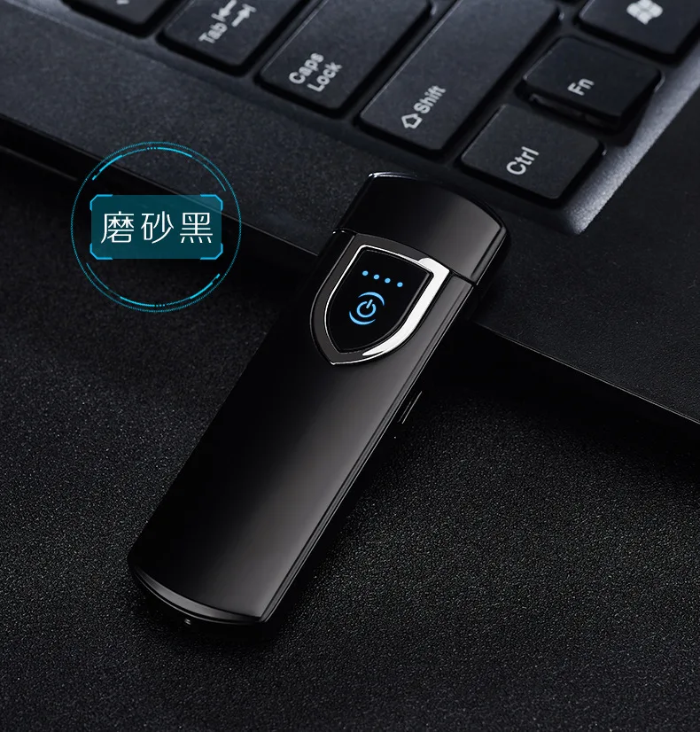 Мини-металлическая двухсторонняя зажигалка, Usb Зажигалка, сенсорные электронные зажигалки, новинка, электрическая зажигалка для мужчин
