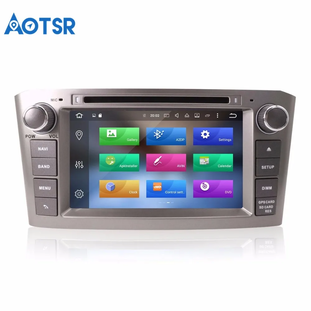 Новейший Android 8 1 0 автомобильный dvd плеер GPS навигация для Toyota Avensis 2002 2008 T250
