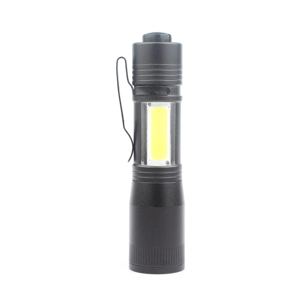 Mini Camping Flashlight High Power Rechargeable Led Flashlights COB Home Lighting Focusing Telescopic Adjustment Work Lamp | Лампы и