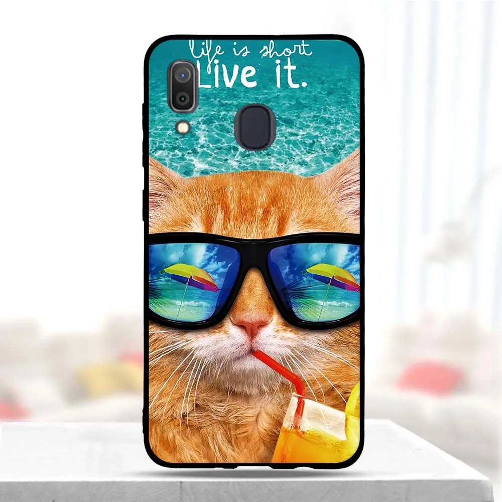 Чехол для Samsung Galaxy A30 силиконовый мягкий ТПУ защитный чехол телефона A305F A305 A 30 SM A20