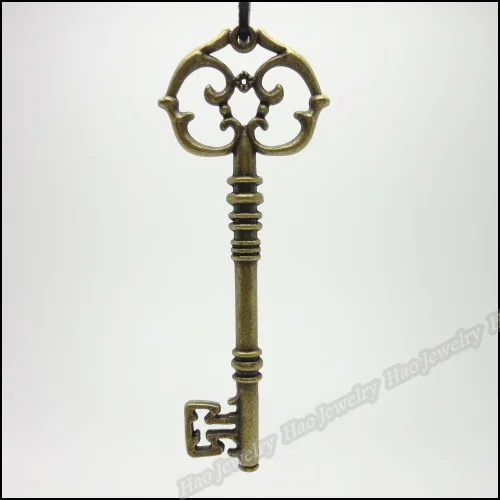 20 шт винтажные Подвески Ключ Кулон Античный бронзового цвета из цинкового сплава