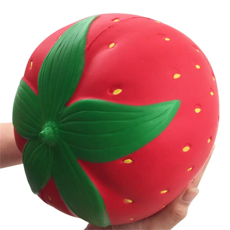 Очень большая Мягкая Клубника для снятия стресса игрушки из искусственной кожи