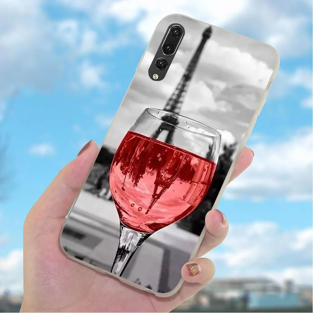 Мягкий чехол для телефона из ТПУ с изображением Эйфелевой башни Huawei Honor 6A 10 8 9 Lite 7A