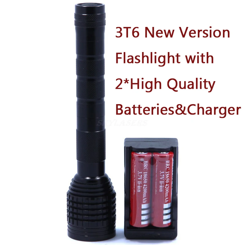 Новый суперъяркий электрический фонарик 6000 лм светодиодный 3 * XM L T6 с 5 режимами 3T6
