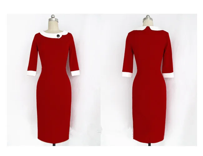 Oxiuly Прямая поставка Новинка 2017 года Топ Мода Женщины Pinup рокабилли Colorblock Bodycon