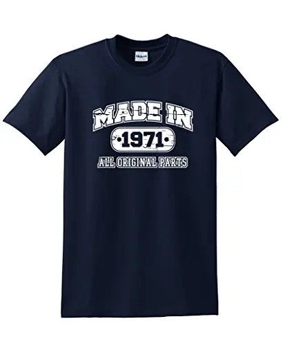 2017 Новый Забавный Мода 46-й День Рождения T Shirt Made In 1971 винтаж Новинка Идея Подарка