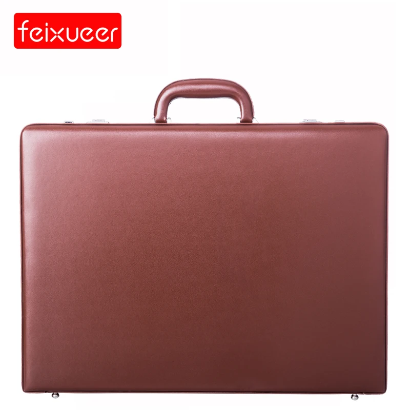 Feixueer дизайнерский PU кожаный портфель деловой чехол для ноутбука мужской