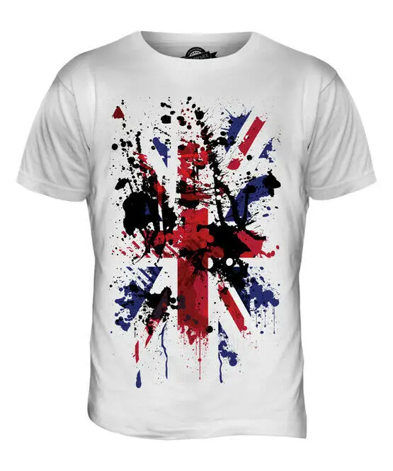 Мужская футболка с абстрактным принтом UNION JACK топ флагом Великобритании и