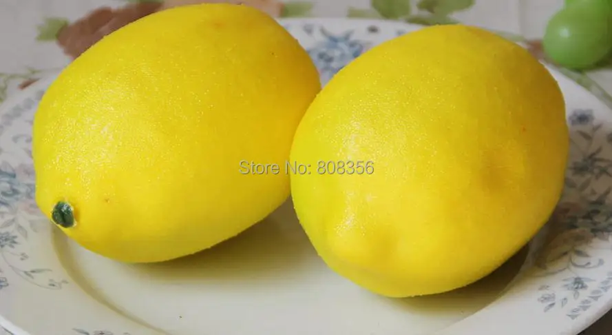 Искусственные фрукты 30 шт. модель зеленого/желтого лимона игрушечные украшения