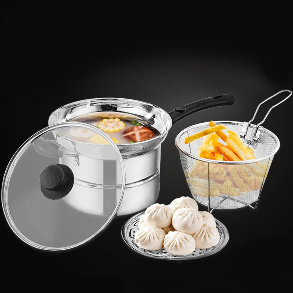 Набор кастрюль из нержавеющей стали ollas de cocina Пароварка panela для приготовления пищи кухонные горшки суп Кастрюля Сковорода для кассероле кухни kochtopf