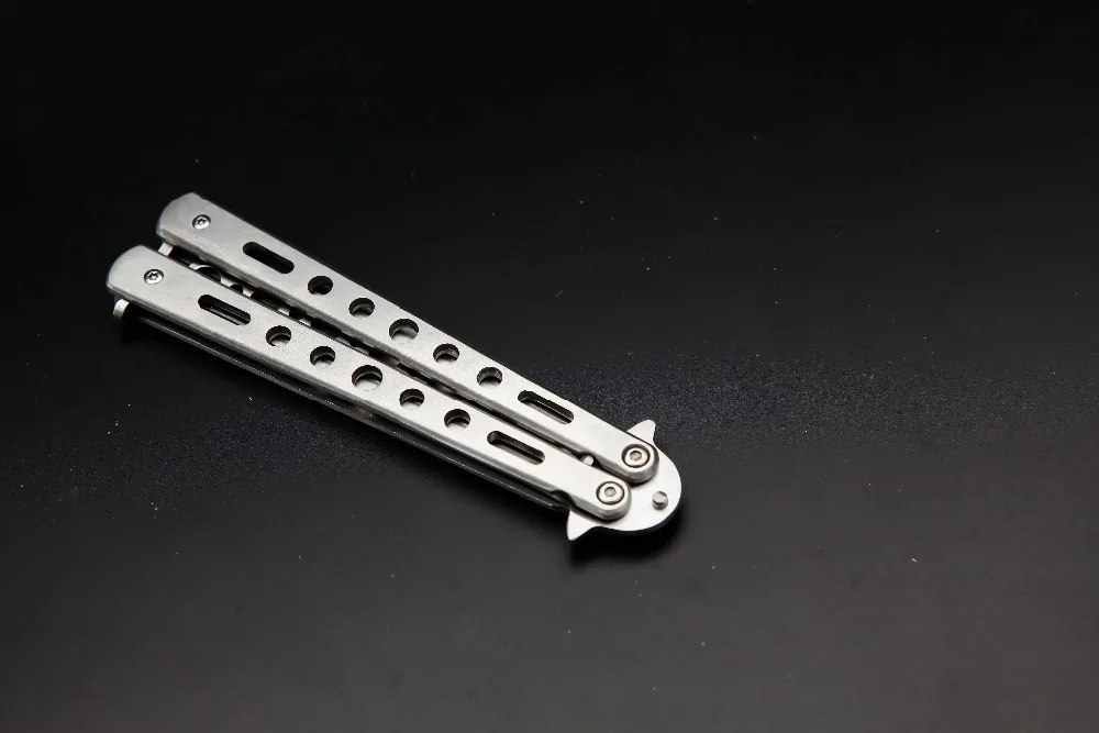 Новинка 2017 года Горячая нержавеющая сталь Balisong Тренер Обучение Практика Бабочка