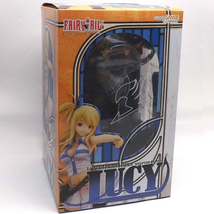 22 см большой Sexcy Fairy Tail Люси хартфилия Япония Аниме Белая юбка ПВХ фигурка игрушки
