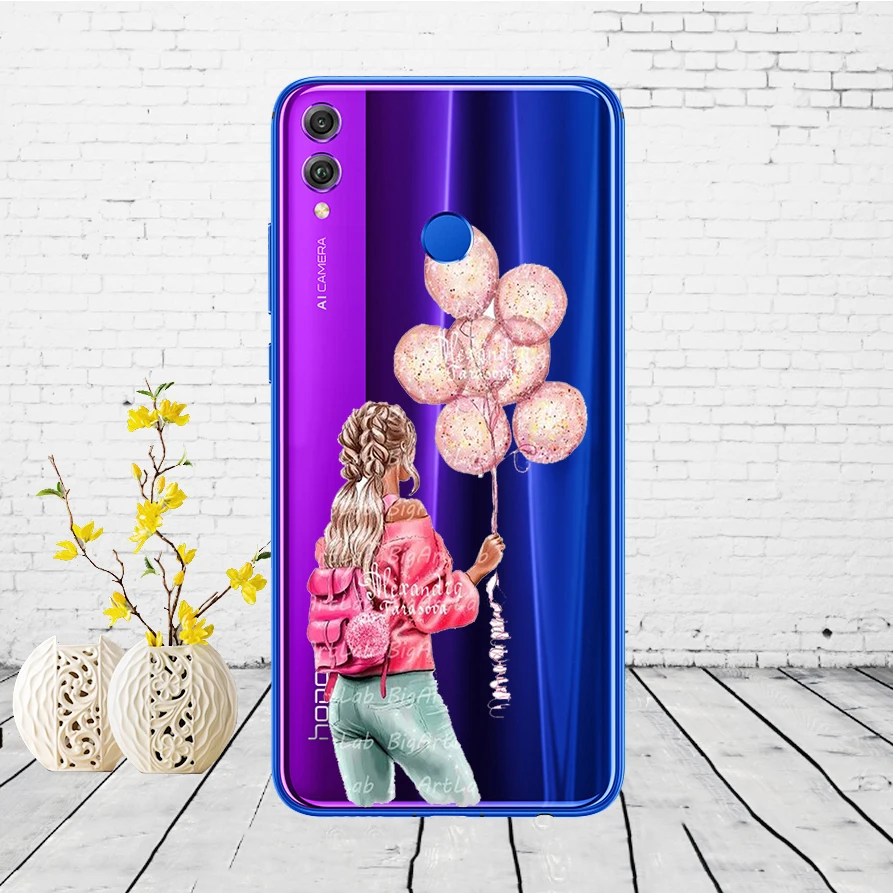 11SX силиконовый чехол для huawei honor 8x чехол 6,5 дюймов Мягкий ТПУ задняя крышка для huawei honor 8x защитный чехол для телефона Coque живопись - Цвет: 6
