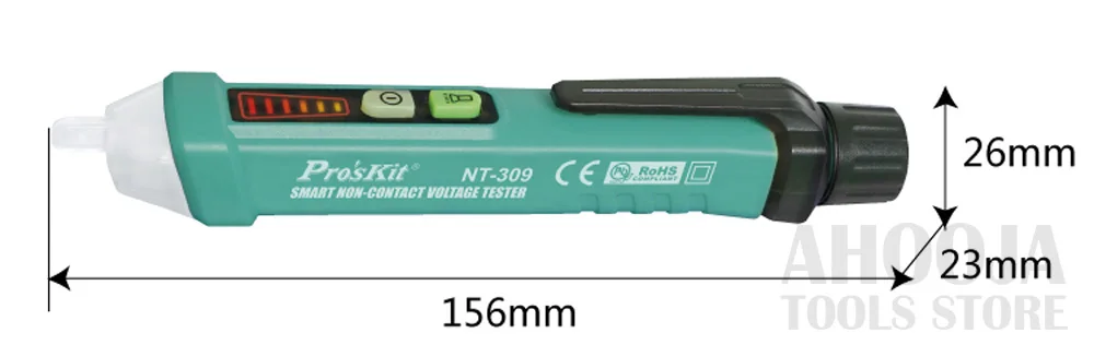 Pro'sKit портативный Бесконтактный интеллект напряжение тесты карандаш Multi-Functional Индукционная электронная ручка со светодиодный освещающие инструменты