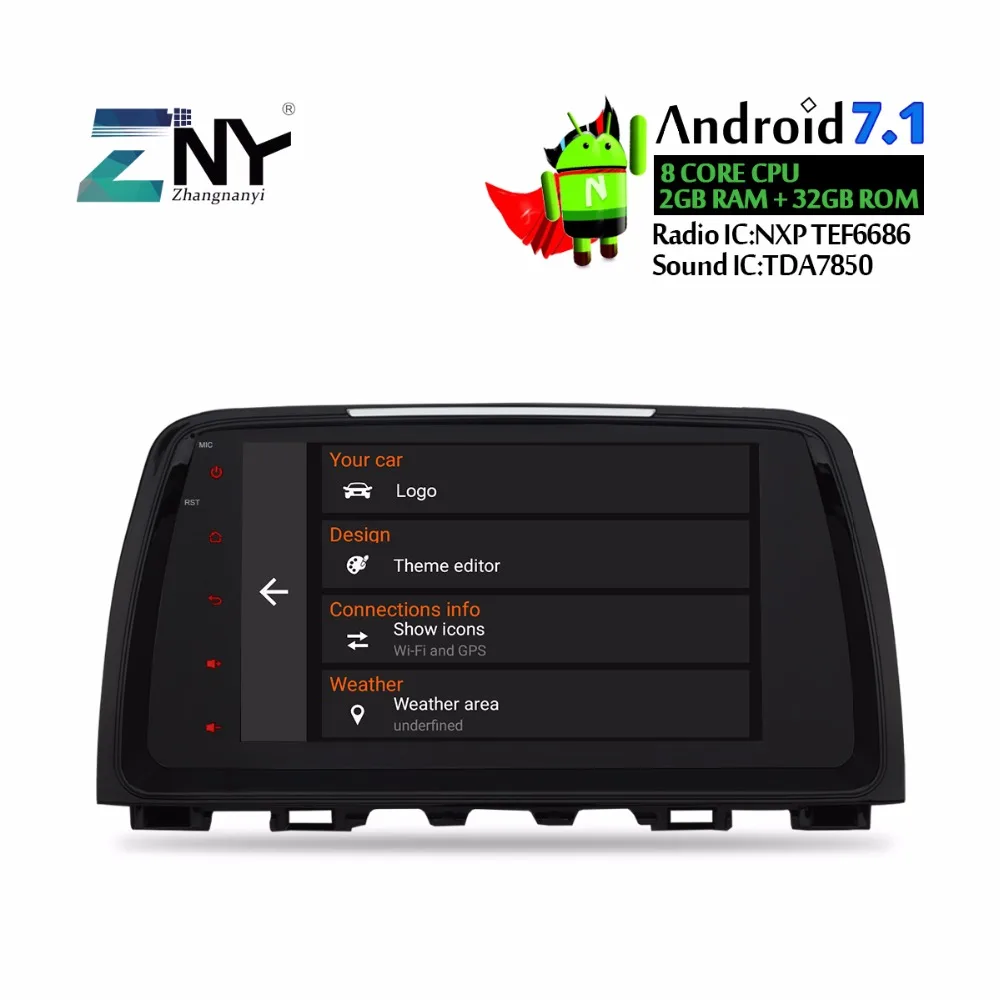 9 &quotips Android автомобильный Радио для Mazda 6 Atenza 2013 2014 2015 2 Din Авто Мультимедиа Стерео FM