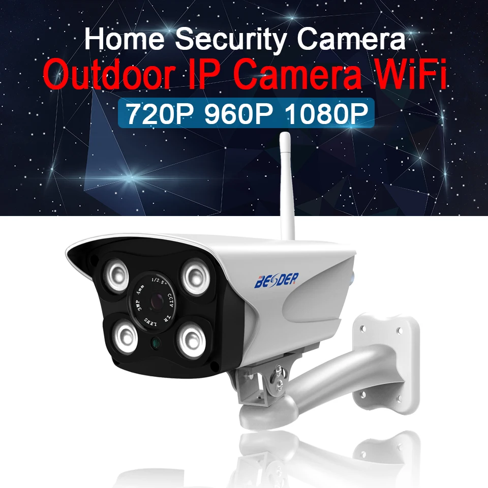 IP камера BESDER Беспроводная для системы видеонаблюдения 720P 960P 1080P|Камеры
