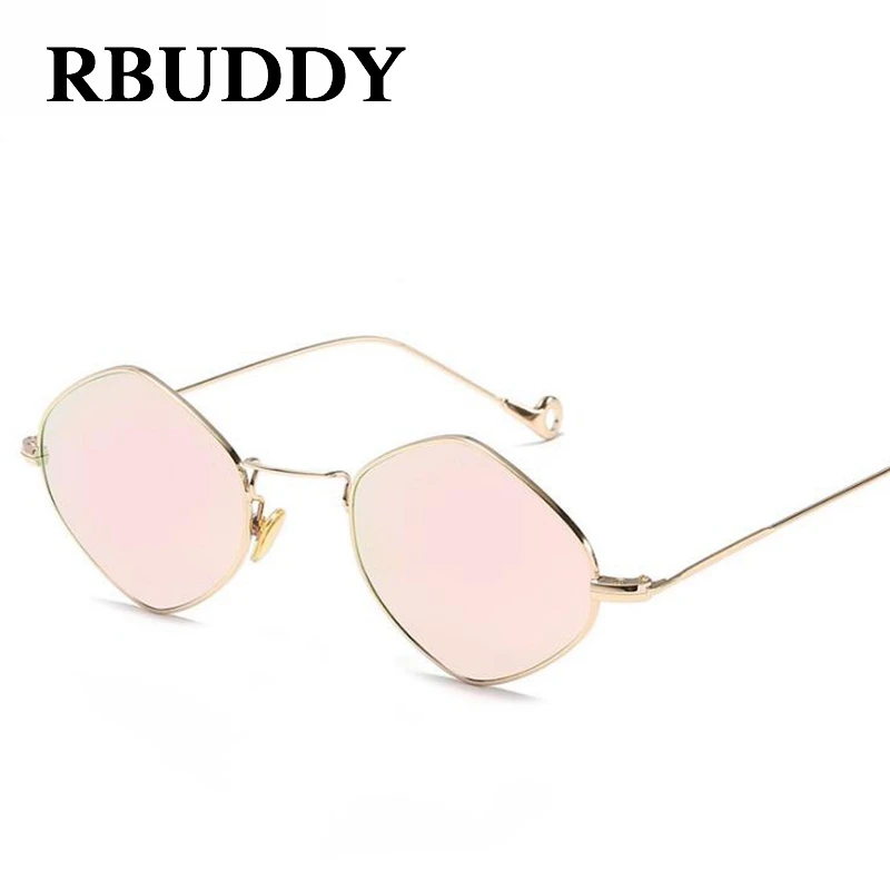 Rbuddy нерегулярные Круглые Солнцезащитные очки wo Для мужчин гексагональной