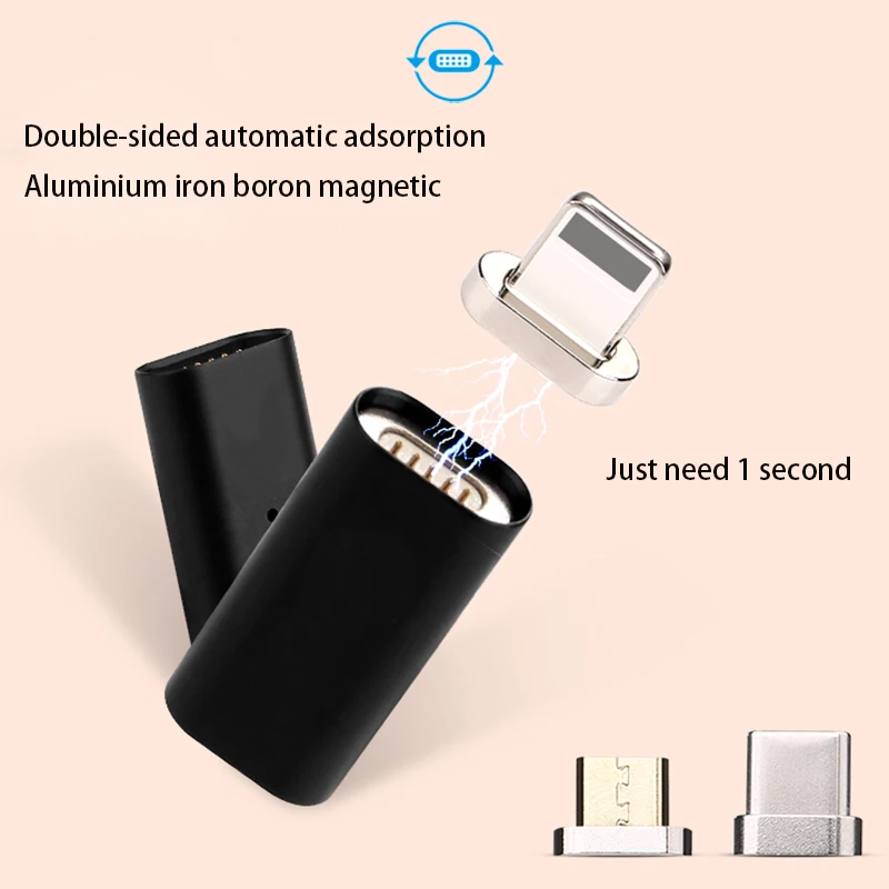 Fexcel Магнитный переходник для зарядного устройства Micro USB типа C и разъем iPhone type c