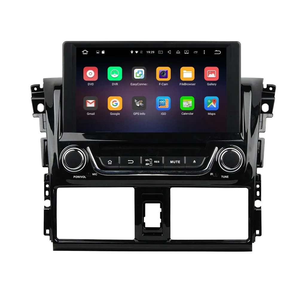 Ram 2G 8 &quotAndroid6.0 Автомобильный DVD Радио gps навигация для Toyota Yaris 2014 с 4G wifi Bluetooth IPOD tv USB
