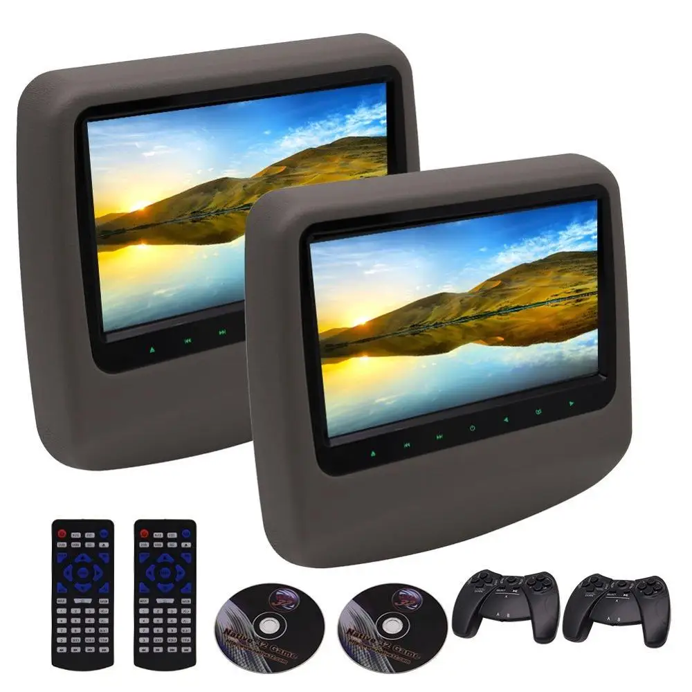 Автомобильный подголовник dvd плеер сенсорный ключ управления Автомобильная