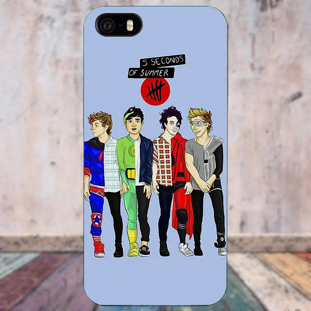 5 секунд лета 5sos мягкий модный для Moto G G2 G3 HTC Desire 530 626 628 630 816 820 One A9 M7 M8 M9 M10 E9