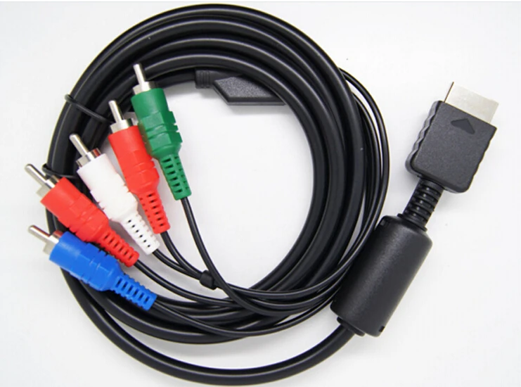 50 шт./лот 1 8 м 1080P компонент AV аудио Vedio HDTV кабель для Sony Playstation 2 3 PS3 PS2 PS1|hdtv component