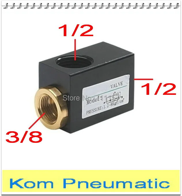Односторонний быстроразъемный пневматический выпускной клапан QE 04 1/2 дюйма. In = Out