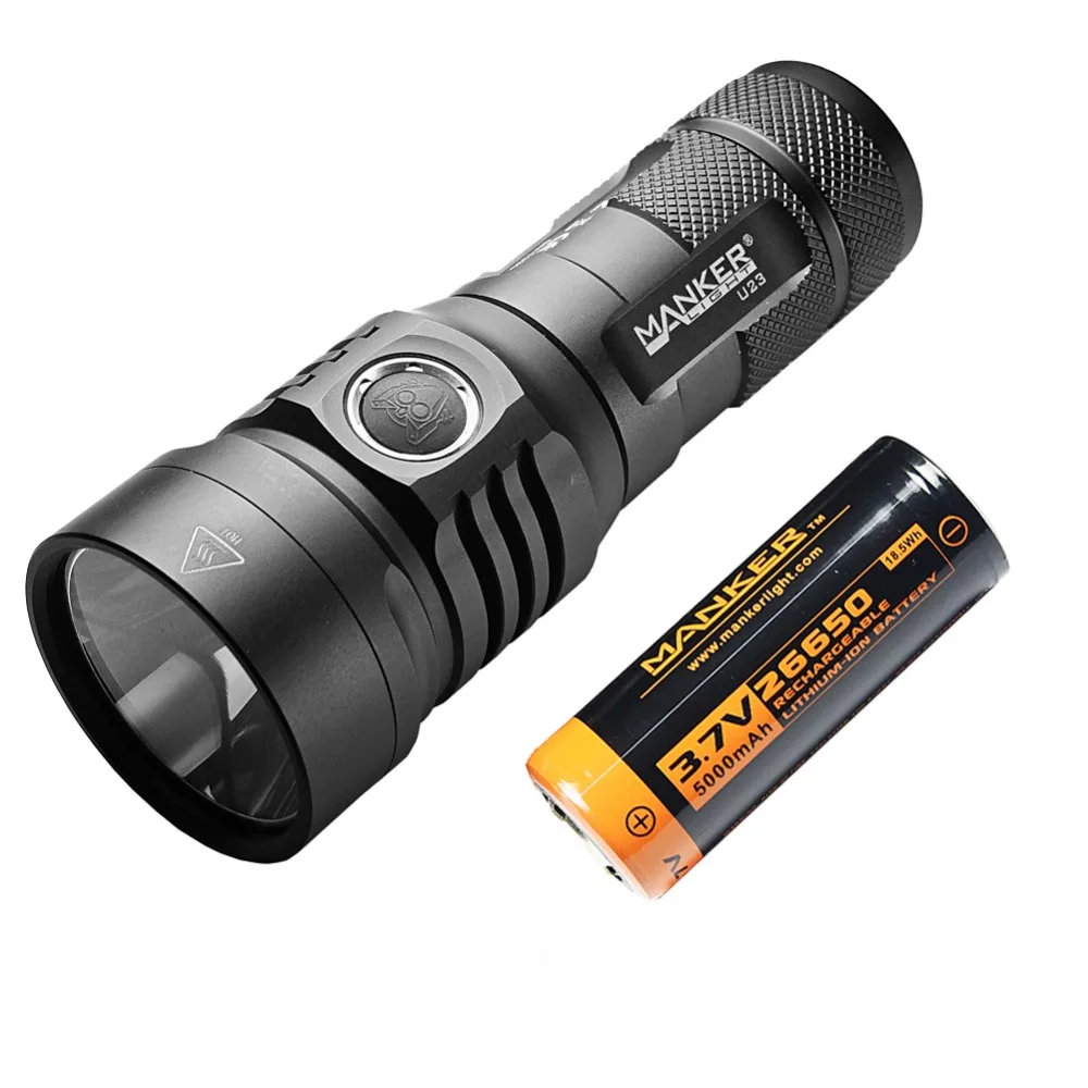Manker U23 2000 люменов CREE XHP35 HD светодиодный фонарик type-C USB фонарь с 5000 мАч перезаряжаемый аккумулятор 26650