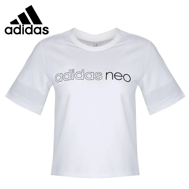Новое поступление оригинальных женских футболок с коротким рукавом Adidas NEO W SWEAT HD