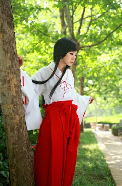 Inuyasha Кикье кимоно косплей костюм платье для женщин костюмы на Хэллоуин полный