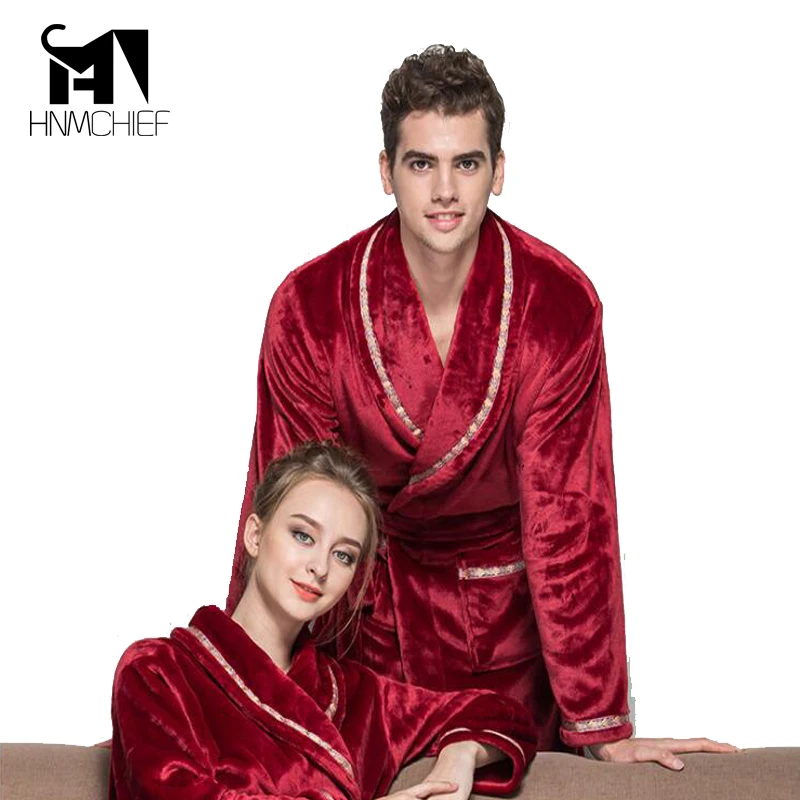 халат пижама халаты мантия мужской махровый Осень зима толстый длинный