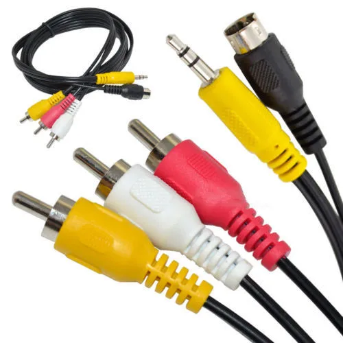 S-Video &amp 3 5 мм аудио в композитное видео и RCA L/R Бесплатная доставка |