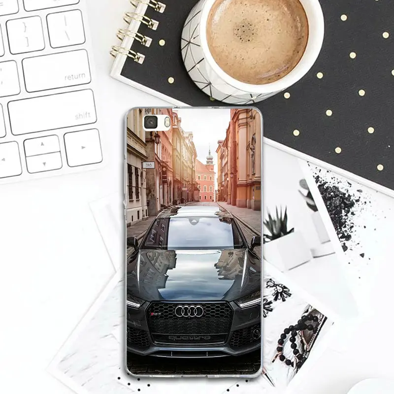Автомобиль Audi RS Логотип узор мягкие чехлы для мобильных телефонов из ТПУ чехол