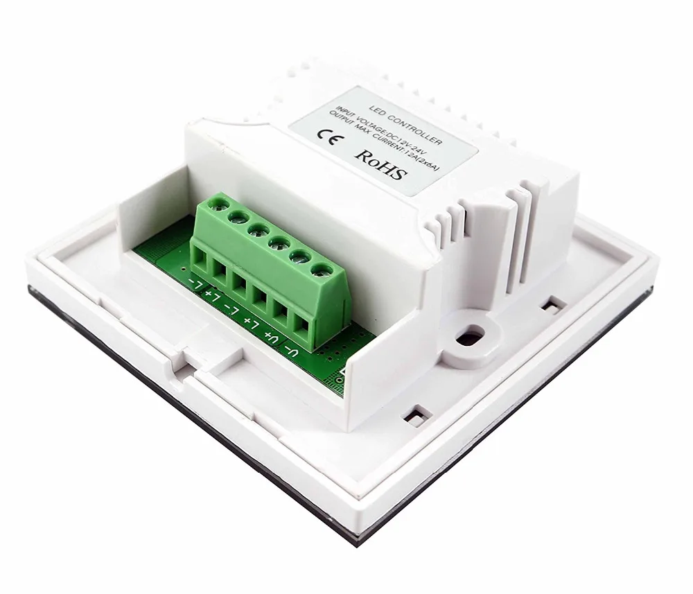 Wall-mounted Dimmable Glass Touch Panel Switch Controller for LED Led Strip Light Surface VS Plastic Screen Higher Sensiti | Освещение