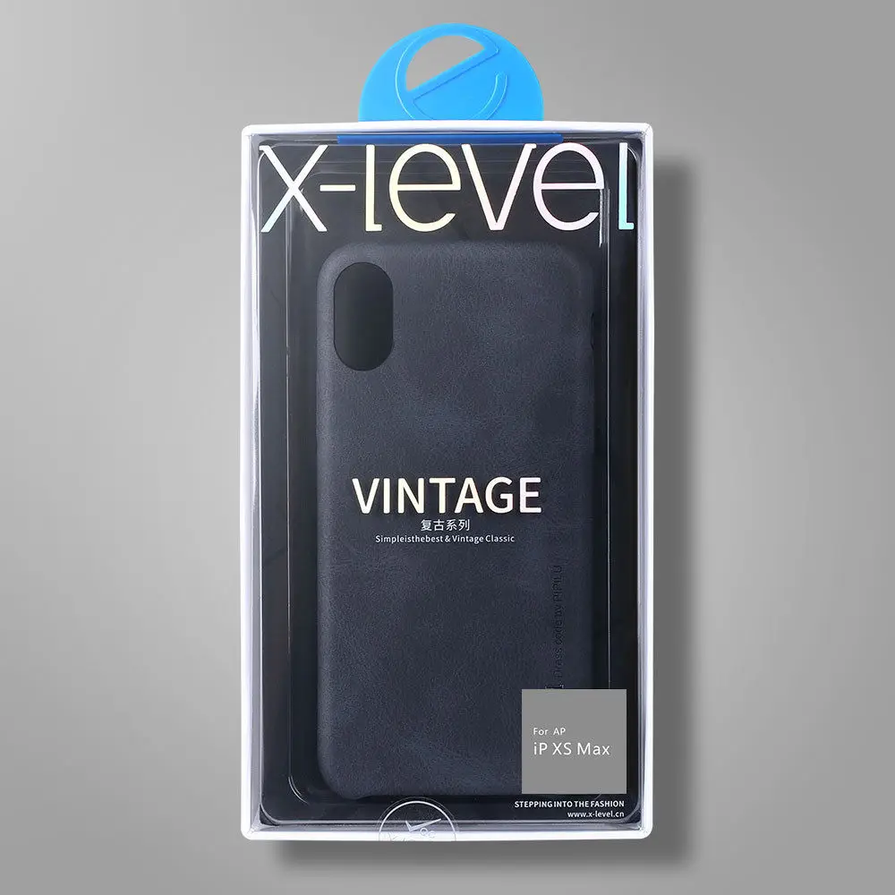Для iPhone XS Max XR 11 Pro 7 8 Plus натуральная X-LEVEL роскошный бизнес ретро кожаный тонкий задний Чехол