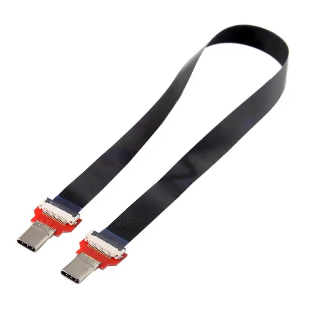 USB 3 1 Type-C FPV FPC Плоская Лента кабель папа-папа 20 см шаг 20pin для мультикоптера