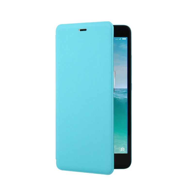 

100% original xiaomi redmi note 2 back cover protector case flip case matte leather cover for redmi note 2 5.5 Inch