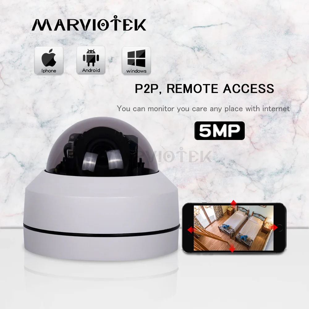 Ptz камера POE 5MP IP наружная Водонепроницаемая видеонаблюдения 4X оптический зум