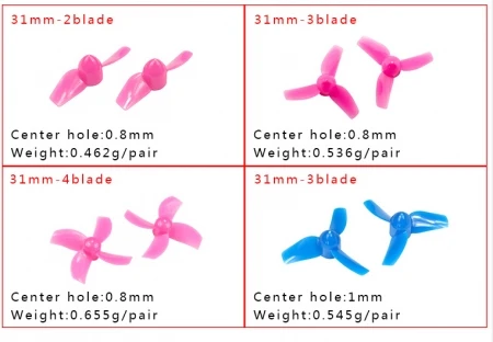 10 пар LDARC 31 мм 4 пропеллера для TINY6 6X JJRC H36 E010 матовый FPV гоночный Дрон Квадрокоптер RC