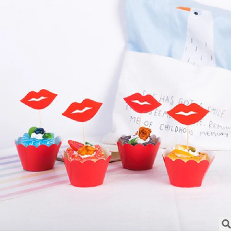 

Детские сувениры, товары для мероприятий, детский праздник, красные губы, «сделай сам», испечь, обертки для капкейков, украшение для вечерин...