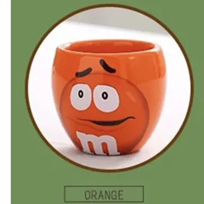 M& M кофейные кружки, керамические чашки и кружки, креативные кружки с милым рисунком, посуда для напитков - Цвет: 2