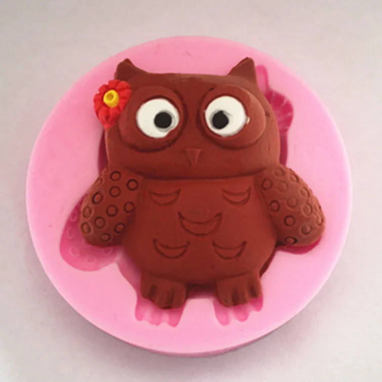 Маленькие Мультяшные формы для торта с совой формочки мыла и шоколада кухни
